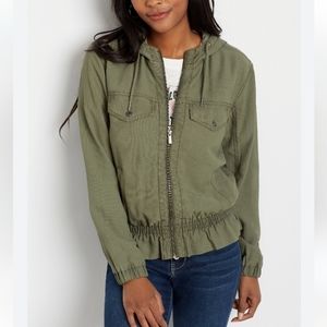 Maurices Medium olive green Peplum jacket